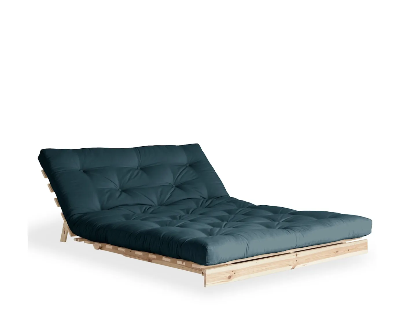 Karup Design Roots Bäddsoffa Natur/Petrol Blue 140cm