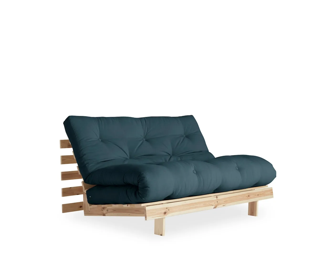 Karup Design Roots Bäddsoffa Natur/Petrol Blue 140cm
