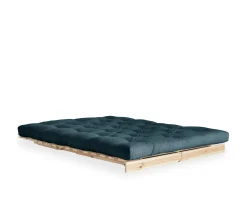 Karup Design Roots Bäddsoffa Natur/Petrol Blue 140cm