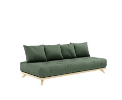 Karup Design Senza Bäddsoffa Natur/Olive Green 200cm