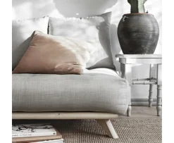 Karup Design Senza Bäddsoffa Natur/Petrol Blue 200cm