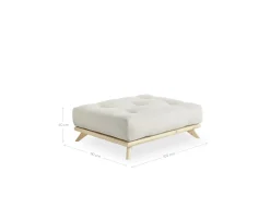 Karup Design Senza Fotpall Natur/Mocca