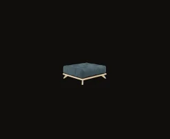 Karup Design Senza Fotpall Natur/Petrol Blue