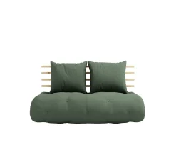 Karup Design Shin Sano Bäddsoffa Natur/Olive Green 140cm