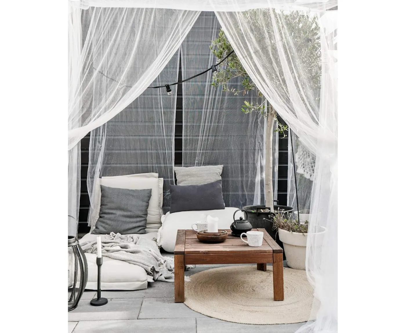 Karup Design Sit And Sleep Outdoor Loungemadrass Dark Grey