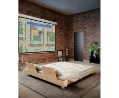 Karup Design Social Bäddsoffa Natur/Beige 140cm inkl 2 Ryggstöd/Sidobord