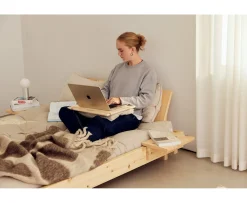 Karup Design Social Bäddsoffa Natur/Beige 140cm inkl 2 Ryggstöd/Sidobord