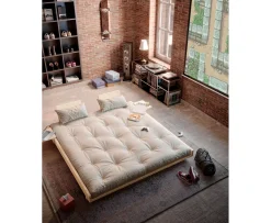 Karup Design Social Bäddsoffa Natur/Beige 140cm inkl 2 Ryggstöd/Sidobord