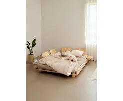 Karup Design Social Bäddsoffa Natur/Beige 140cm inkl 4 Ryggstöd/Sidobord