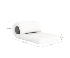 Karup Design Wrap Out Loungemadrass White 70cm