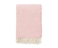 Klippan Yllefabrik Preppy Ullpläd Disrosa