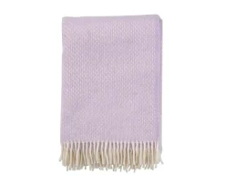 Klippan Yllefabrik Preppy Ullpläd Lila