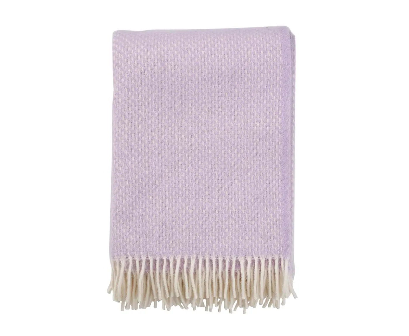 Klippan Yllefabrik Preppy Ullpläd Lila