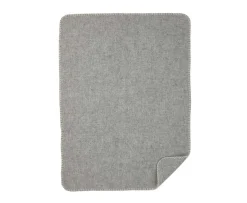 Klippan Yllefabrik Soft Wool Merinoullpläd 65x90 Ljusgrå