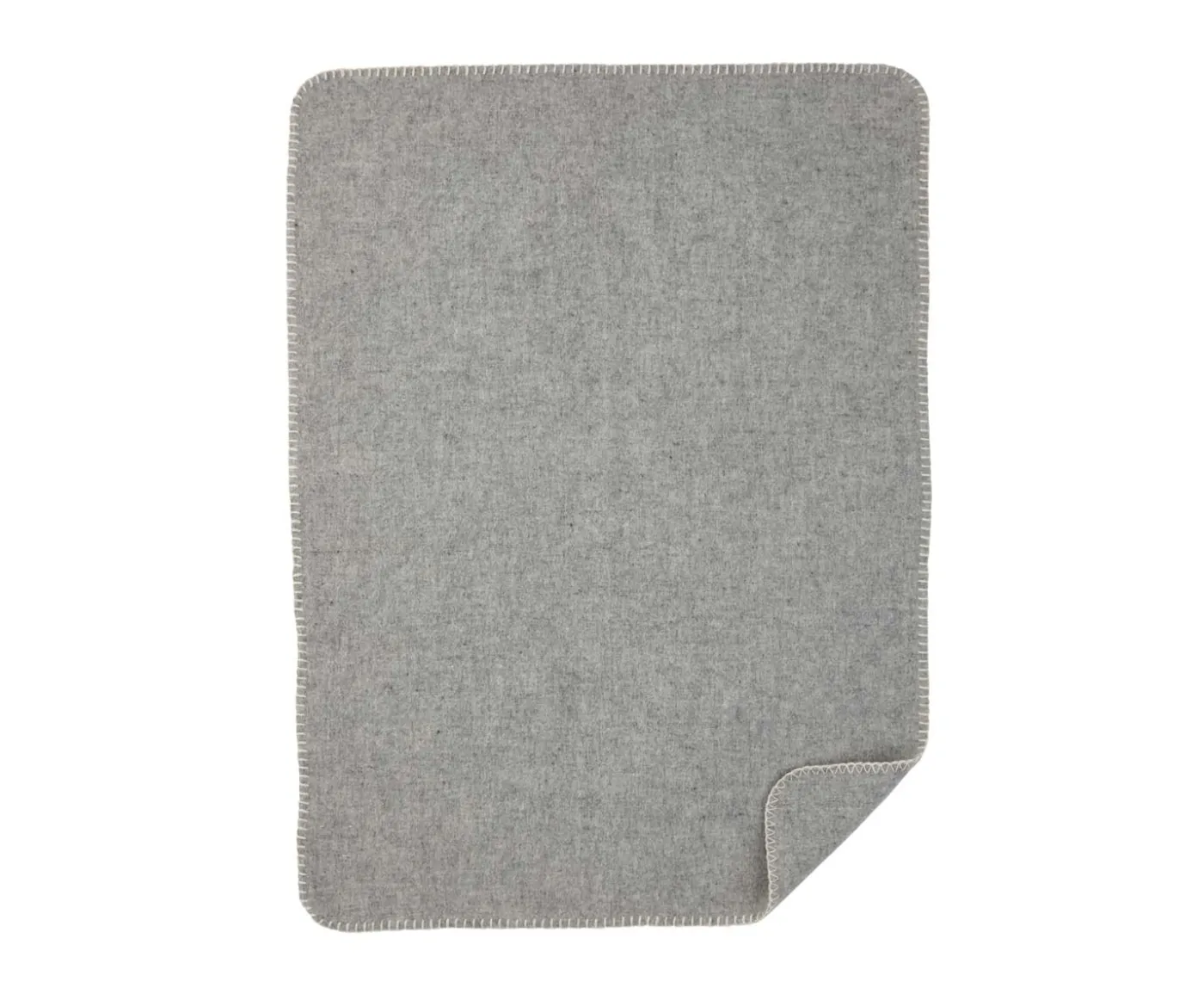 Klippan Yllefabrik Soft Wool Merinoullpläd 65x90 Ljusgrå