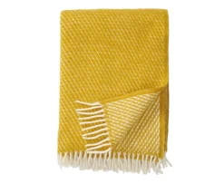 Klippan Yllefabrik Velvet Ullpläd Saffron