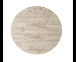 Linie Design Lucens Rund Viskosmatta Natural Ø200