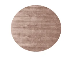 Linie Design Lucens Rund Viskosmatta Rose Ø200