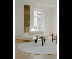 Linie Design Magnetize Rund Ullmatta Beige Ø250