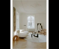 Linie Design Magnetize Rund Ullmatta Beige Ø250