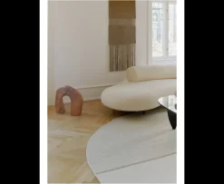 Linie Design Magnetize Rund Ullmatta Beige Ø250