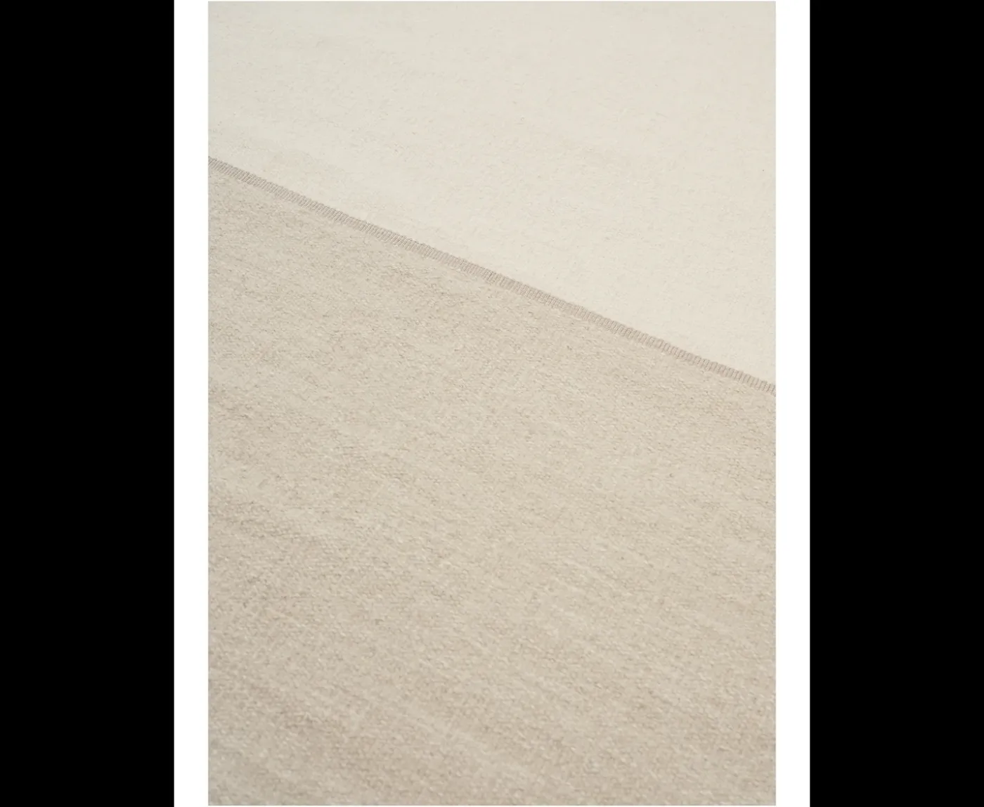 Linie Design Magnetize Rund Ullmatta Beige Ø170