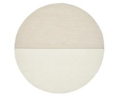 Linie Design Magnetize Rund Ullmatta Beige Ø170