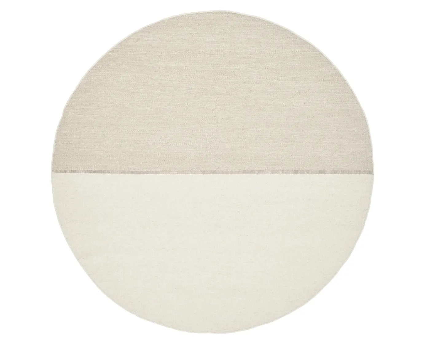 Linie Design Magnetize Rund Ullmatta Beige Ø170
