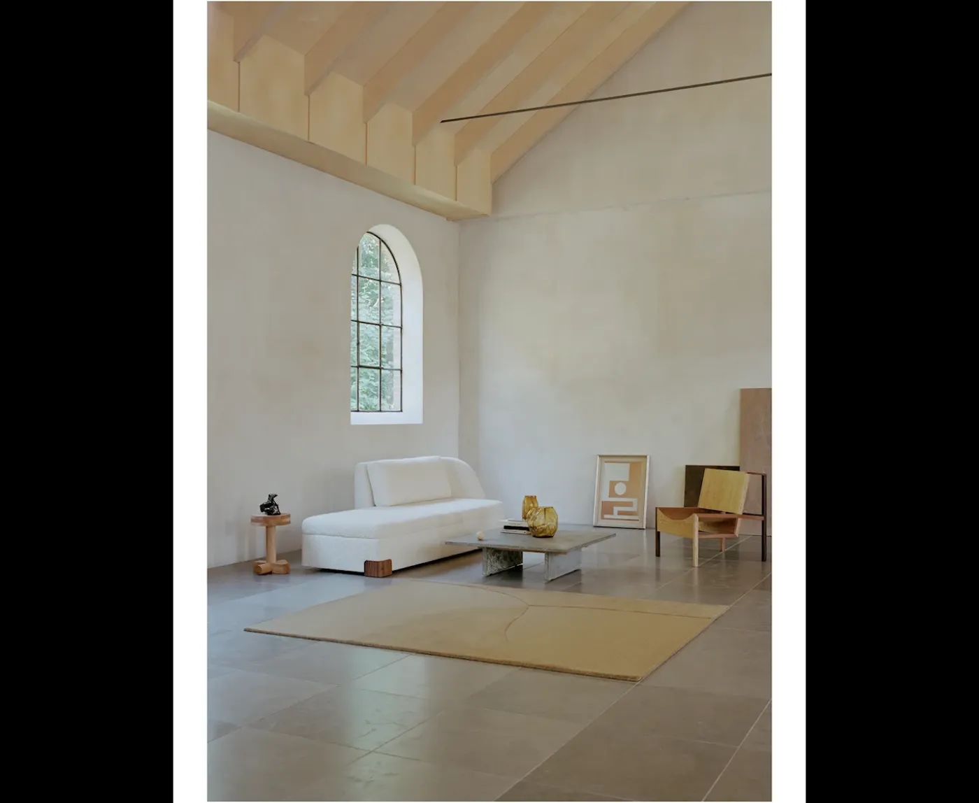 Linie Design Split Plains Ullmatta Mustard 170x240
