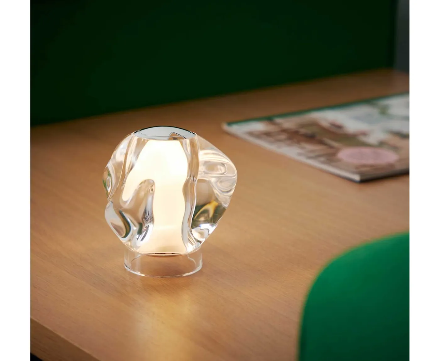 LOOM Design Ice Ball Portabel Bordslampa Chrome