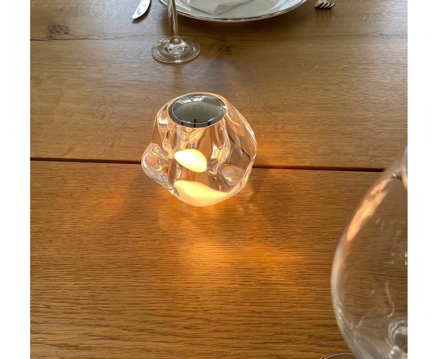 LOOM Design Ice Ball Portabel Bordslampa Chrome
