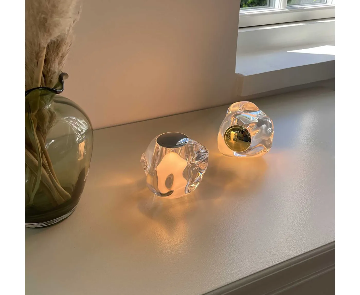 LOOM Design Ice Ball Portabel Bordslampa Chrome