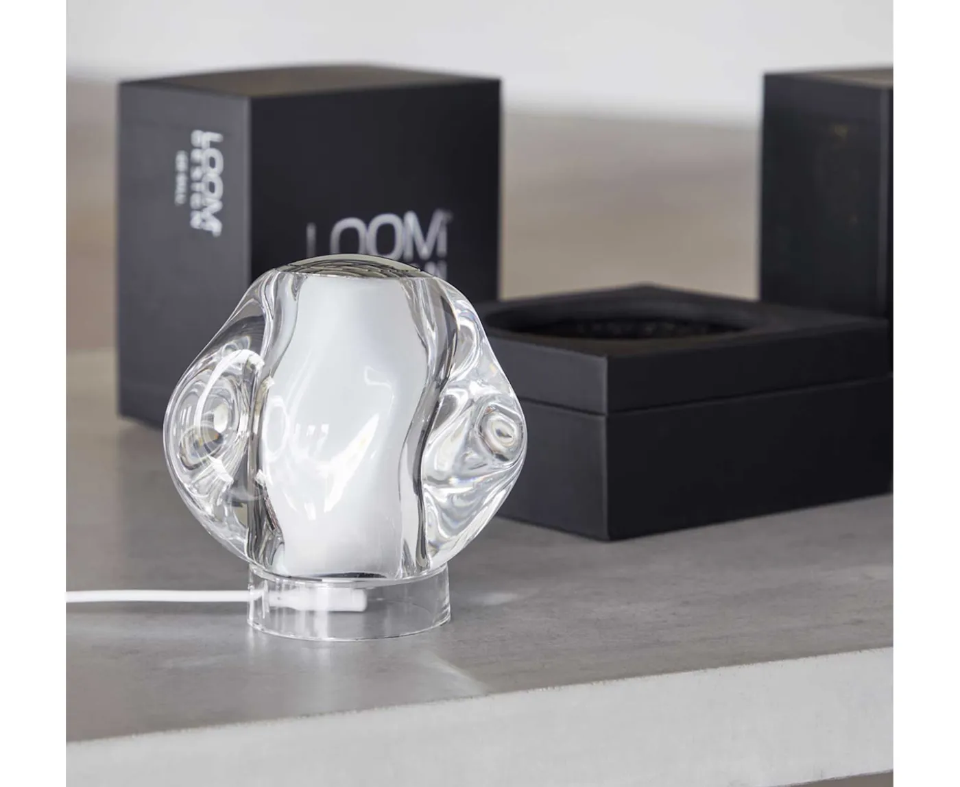 LOOM Design Ice Ball Portabel Bordslampa Chrome