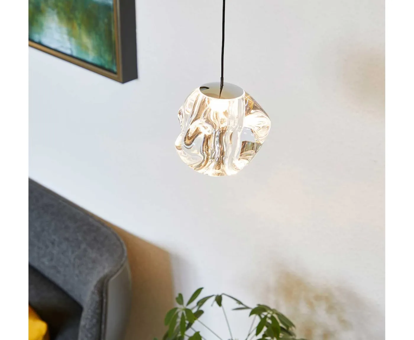 LOOM Design Ice Ball Taklampa Transparent Ø10