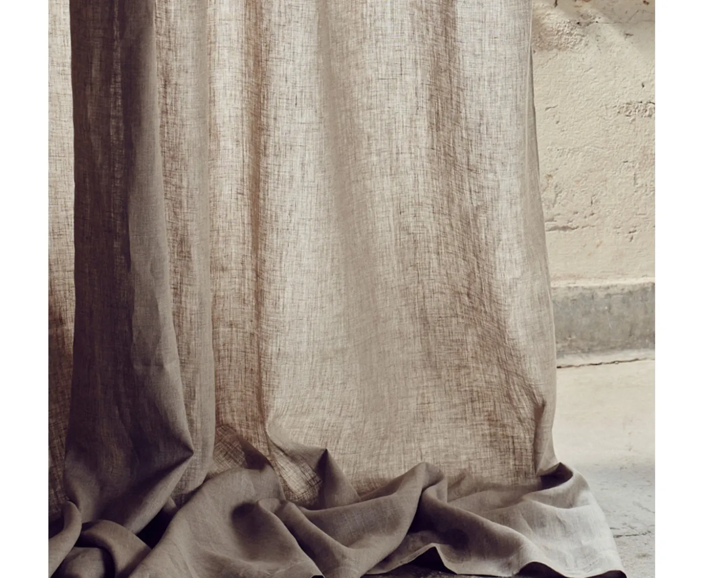 Lovely Linen Airy Gardinlängd Linne Natural Beige 260x280