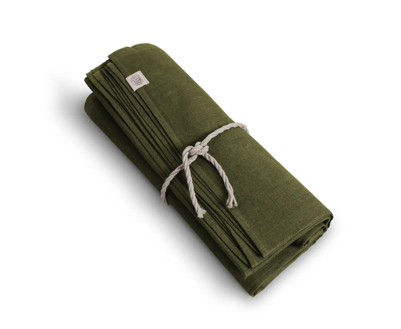 Lovely Linen Classic Linneduk Olive Green 145x250