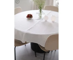 Lovely Linen Classic Linneduk Off-white Ø200