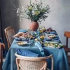 Lovely Linen Classic Linneduk Pigeon Blue 145x380