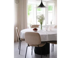 Lovely Linen Classic Linneduk Off-white Ø170