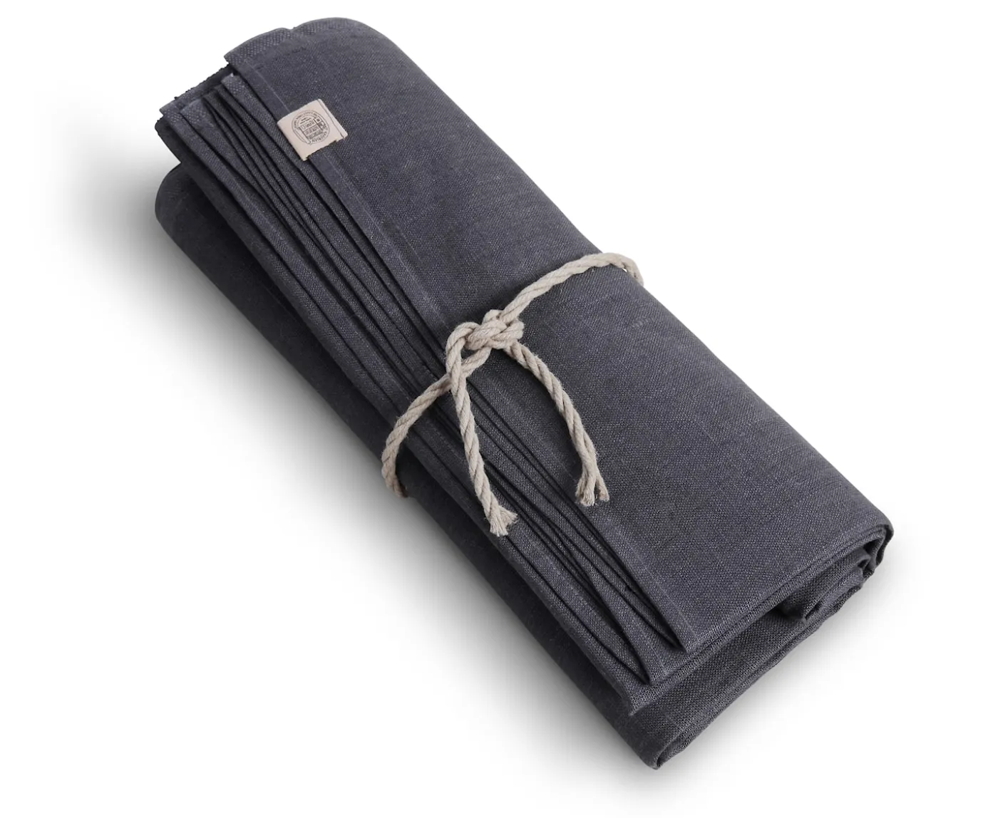 Lovely Linen Classic Linneduk Graphite Ø200