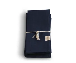 Lovely Linen Classic Servett Linne Dark Blue 4-Pack