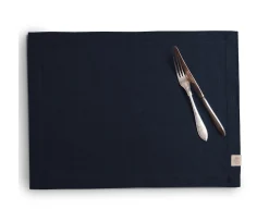 Lovely Linen Classic Tablett Linne Dark Blue 37x50
