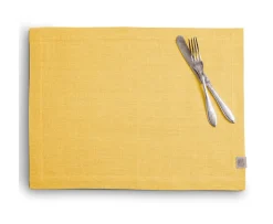 Lovely Linen Classic Tablett Linne Lemon 37x50