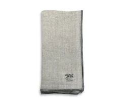 Lovely Linen Grace Servett Beige/Graphite 42x42 4-pack