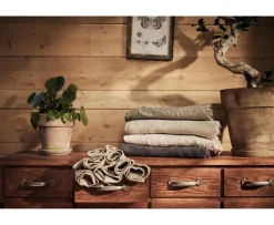Lovely Linen Hamam Handduk Light Grey