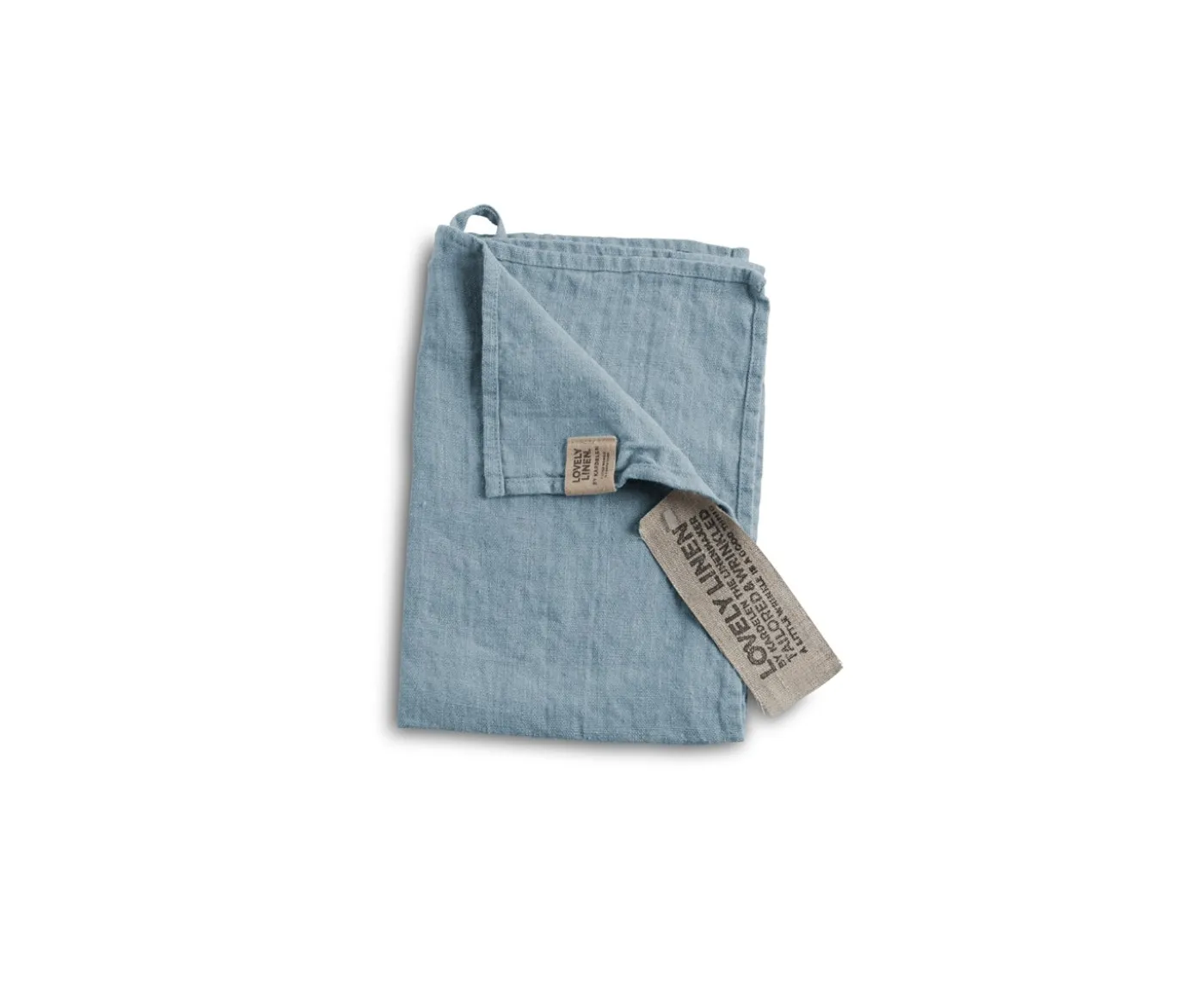 Lovely Linen Lovely Gästhandduk Dusty Blue 35x50