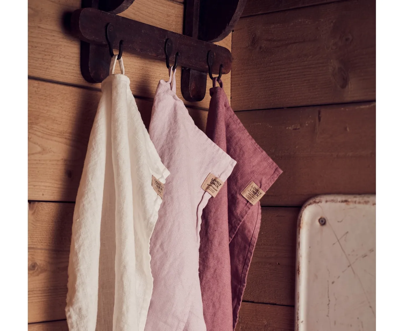 Lovely Linen Lovely Gästhandduk Offwhite 35x50