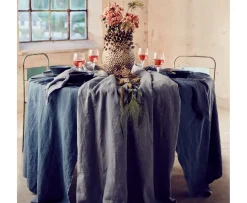 Lovely Linen Lovely Linneduk Dusty Blue 145x250