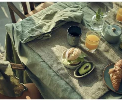 Lovely Linen Lovely Linneduk Avocado 145x300