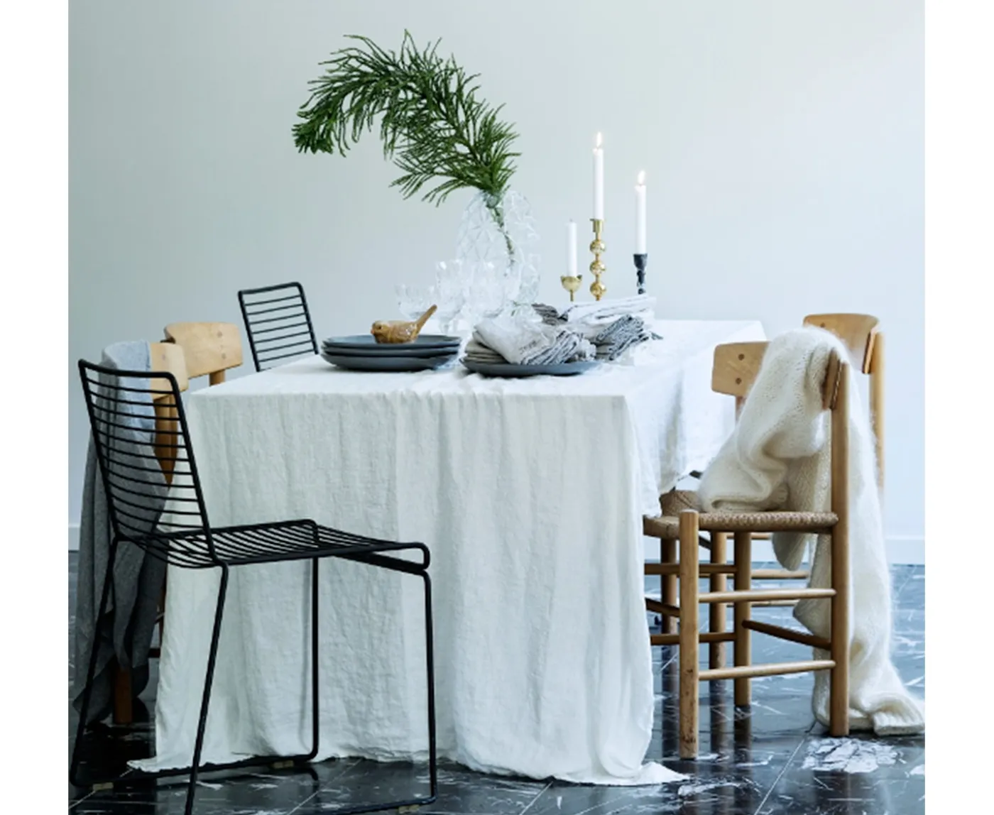 Lovely Linen Lovely Linneduk Off-White 145x250